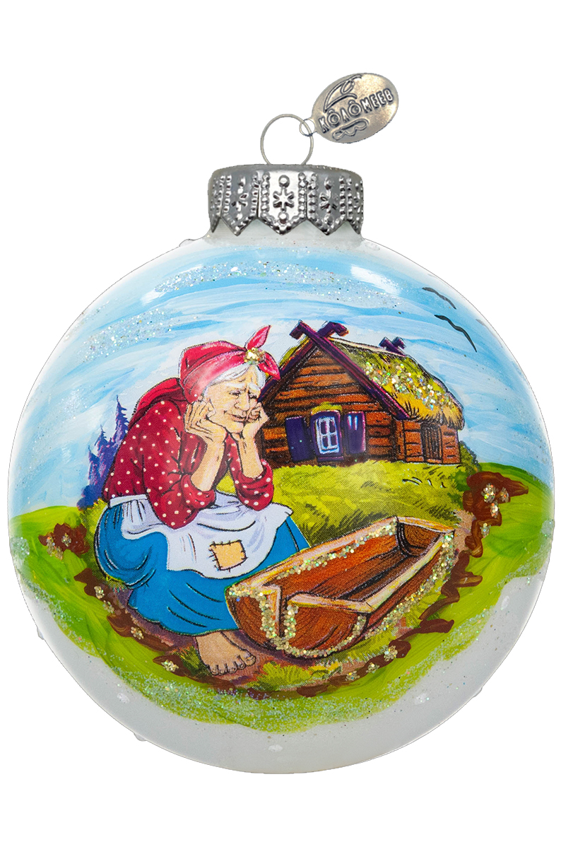 Елочный шар Золотая рыбка. Разбитое корыто КУ-80-244055